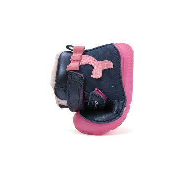 Lasten paljasjalka talvikengät- Royal blue/pink/ merenneito - D.D.Step