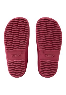 Lasten lämminvuoriset paljasjalkakumisaappaat - Cranberry - Thermo-Ankka Reima