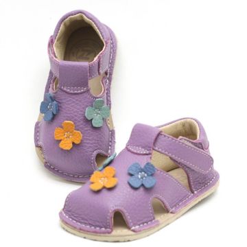 Lasten sandaalit - Willy  - purple/kukat- Zeazoo