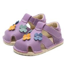 Lasten sandaalit - Willy  - purple/kukat- Zeazoo