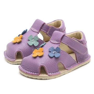 Lasten sandaalit - Willy  - purple/kukat- Zeazoo