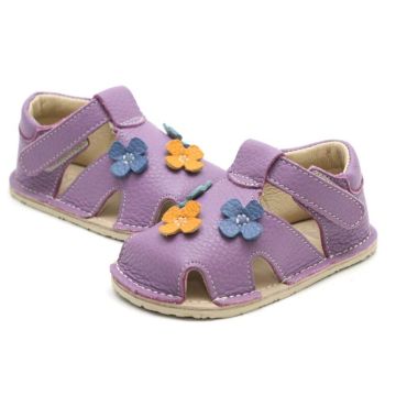 Lasten sandaalit - Willy  - purple/kukat- Zeazoo