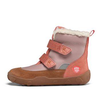 Lasten paljasjalka TEX talvikengät - Leather Winty Whale -Affenzahn Pony