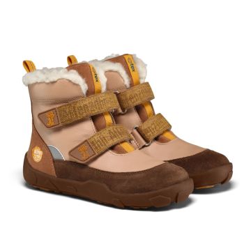 Lasten paljasjalka TEX talvikengät - Leather Winty Tiger -Affenzahn