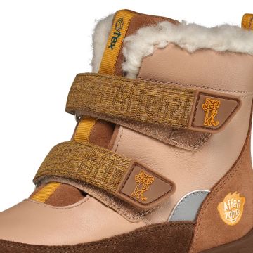 Lasten paljasjalka TEX talvikengät - Leather Winty Tiger -Affenzahn