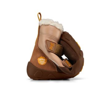 Lasten paljasjalka TEX talvikengät - Leather Winty Tiger -Affenzahn