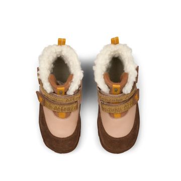 Lasten paljasjalka TEX talvikengät - Leather Winty Tiger -Affenzahn