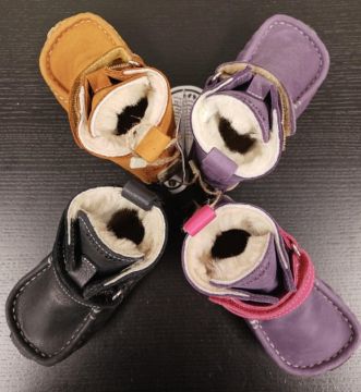 Lasten paljasjalka talvikengät  -purple - YETI  Zeazoo